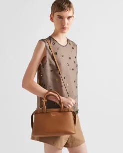 Mujer Prada PRADA BUCKLE|BOLSOS CON ASA SUPERIOR^Bolso Pequeño De Piel Buckle Con Doble Cinturón