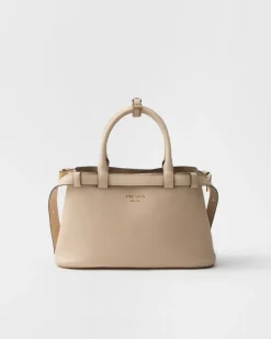 Prada PRADA BUCKLE^Bolso Pequeño De Piel Buckle Con Doble Cinturón
