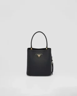 Mujer Prada BOLSOS CON ASA SUPERIOR|BOLSOS CON ASA SUPERIOR^Bolso Pequeño De Piel Saffiano Panier