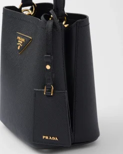 Mujer Prada BOLSOS CON ASA SUPERIOR|BOLSOS CON ASA SUPERIOR^Bolso Pequeño De Piel Saffiano Panier