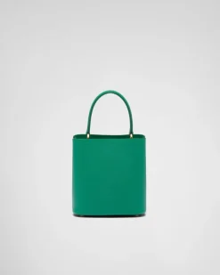 Mujer Prada BOLSOS CON ASA SUPERIOR|BOLSOS CON ASA SUPERIOR^Bolso Pequeño De Piel Saffiano Panier