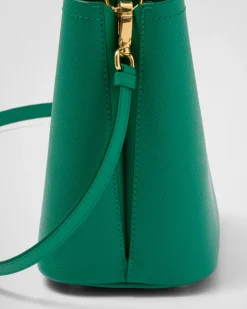 Mujer Prada BOLSOS CON ASA SUPERIOR|BOLSOS CON ASA SUPERIOR^Bolso Pequeño De Piel Saffiano Panier