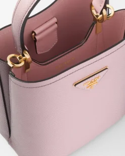 Mujer Prada BOLSOS CON ASA SUPERIOR|BOLSOS CON ASA SUPERIOR^Bolso Pequeño De Piel Saffiano Panier