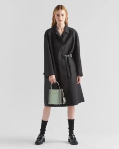 Mujer Prada BOLSOS CON ASA SUPERIOR|BOLSOS CON ASA SUPERIOR^Bolso Pequeño De Piel Saffiano Panier