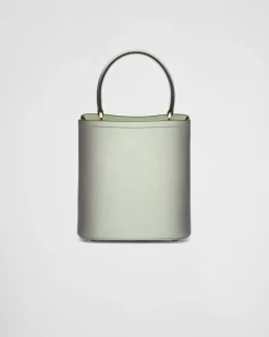 Mujer Prada BOLSOS CON ASA SUPERIOR|BOLSOS CON ASA SUPERIOR^Bolso Pequeño De Piel Saffiano Panier