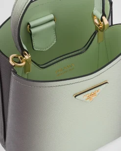 Mujer Prada BOLSOS CON ASA SUPERIOR|BOLSOS CON ASA SUPERIOR^Bolso Pequeño De Piel Saffiano Panier