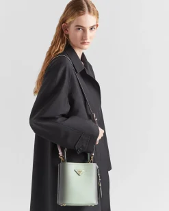 Mujer Prada BOLSOS CON ASA SUPERIOR|BOLSOS CON ASA SUPERIOR^Bolso Pequeño De Piel Saffiano Panier