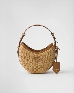 Mujer Prada PRADA ARQUE’|PRADA SUMMER BAGS^Bolso Arqué De Tejido Trenzado Y Piel