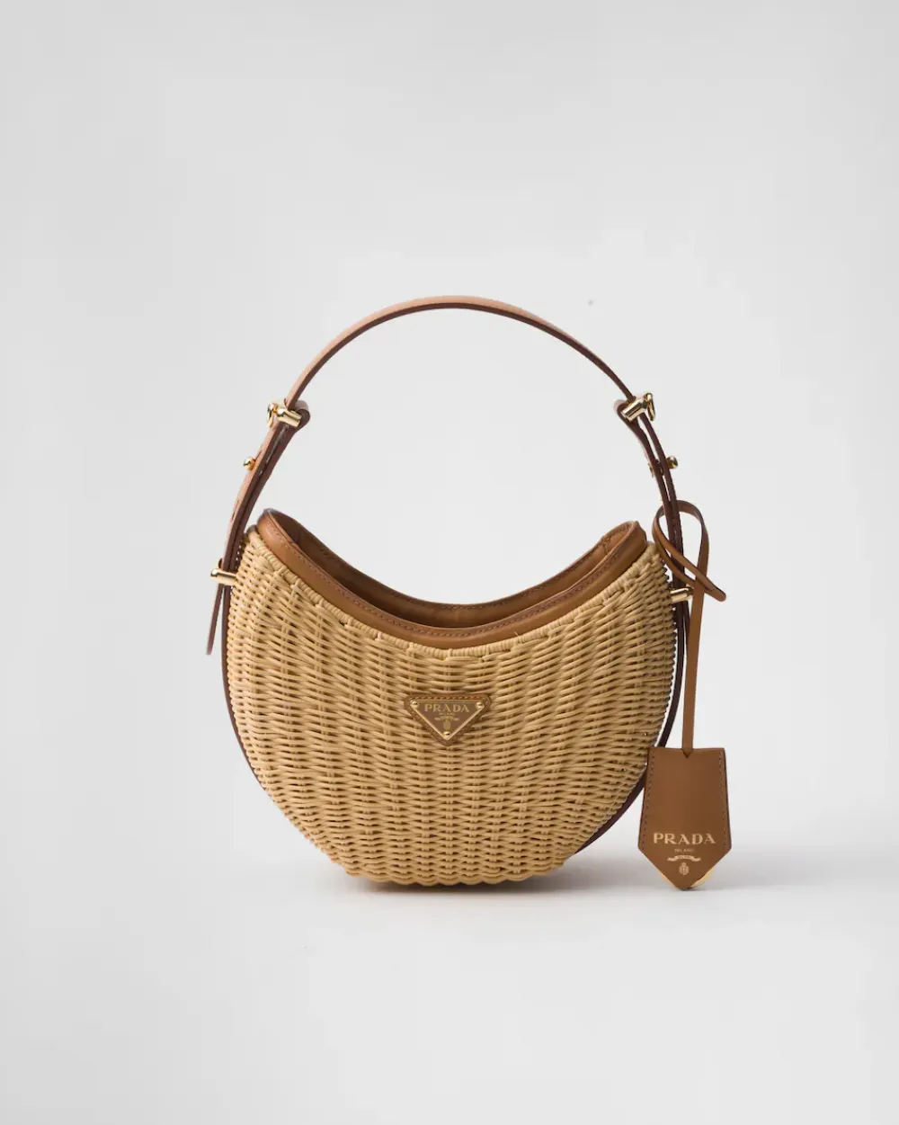 Mujer Prada PRADA ARQUE’|PRADA SUMMER BAGS^Bolso Arqué De Tejido Trenzado Y Piel