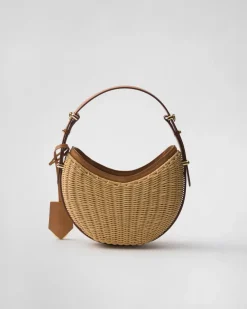 Mujer Prada PRADA ARQUE’|PRADA SUMMER BAGS^Bolso Arqué De Tejido Trenzado Y Piel