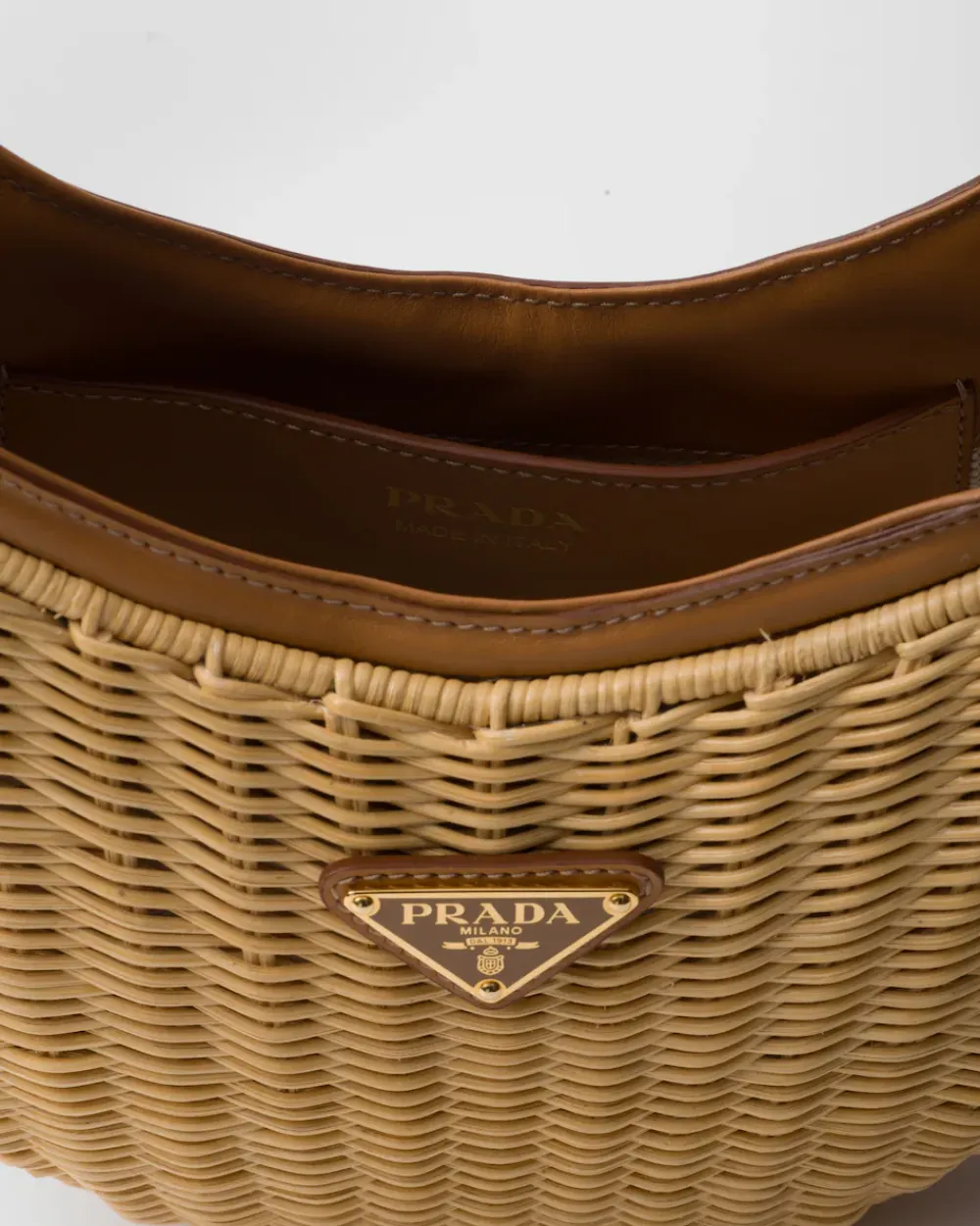 Mujer Prada PRADA ARQUE’|PRADA SUMMER BAGS^Bolso Arqué De Tejido Trenzado Y Piel