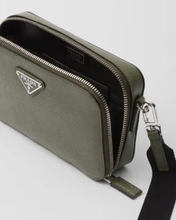 Hombre Prada BOLSOS MENSAJEROS^Bolso Brique De Piel Saffiano