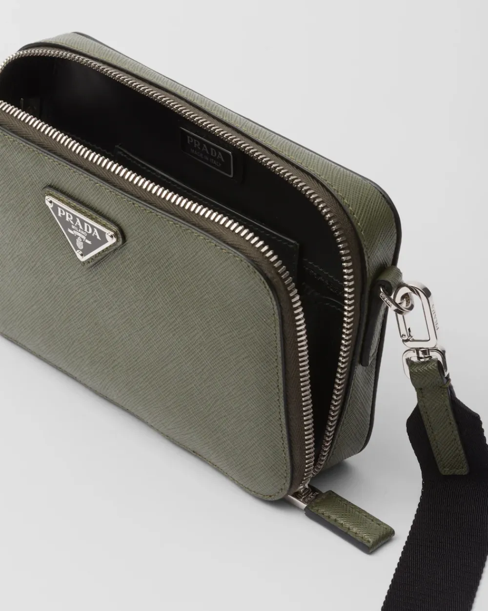 Hombre Prada BOLSOS MENSAJEROS^Bolso Brique De Piel Saffiano