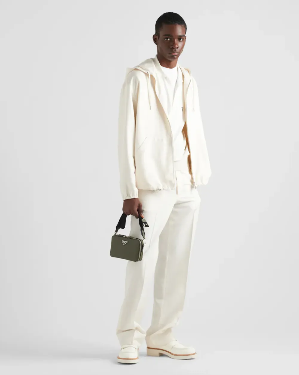 Hombre Prada BOLSOS MENSAJEROS^Bolso Brique De Piel Saffiano