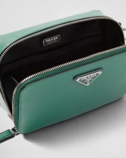 Hombre Prada BOLSOS MENSAJEROS^Bolso Brique De Piel Saffiano
