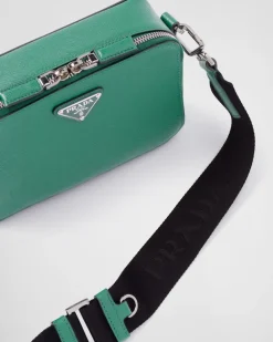 Hombre Prada BOLSOS MENSAJEROS^Bolso Brique De Piel Saffiano