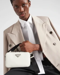 Hombre Prada BOLSOS MENSAJEROS^Bolso Brique De Piel Saffiano
