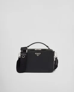 Hombre Prada BOLSOS MENSAJEROS^Bolso Brique De Piel Saffiano