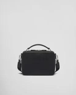 Hombre Prada BOLSOS MENSAJEROS^Bolso Brique De Piel Saffiano