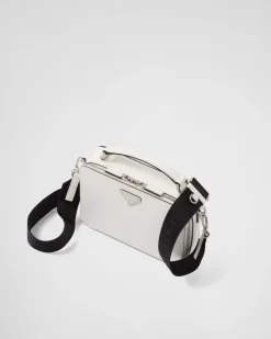 Hombre Prada BOLSOS MENSAJEROS^Bolso Brique De Piel Saffiano