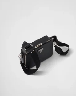 Hombre Prada BOLSOS MENSAJEROS^Bolso Brique De Piel Saffiano