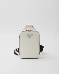 Hombre Prada MOCHILAS Y RIÑONERAS^Bolso Brique De Piel Saffiano