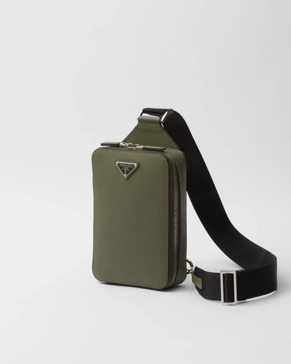 Hombre Prada MOCHILAS Y RIÑONERAS^Bolso Brique De Piel Saffiano