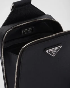 Hombre Prada MOCHILAS Y RIÑONERAS^Bolso Brique De Piel Saffiano