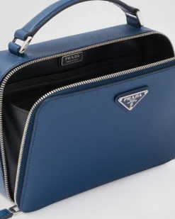Hombre Prada BOLSOS MENSAJEROS^Bolso Brique De Piel Saffiano