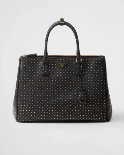Mujer Prada PRADA GALLERIA|BOLSOS CON ASA SUPERIOR^Bolso Galleria Extragrande De Piel Con Tachuelas