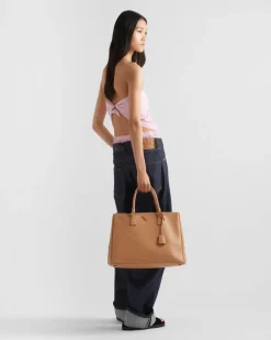 Mujer Prada PRADA GALLERIA|BOLSOS CON ASA SUPERIOR^Bolso Galleria Extragrande De Piel Con Tachuelas