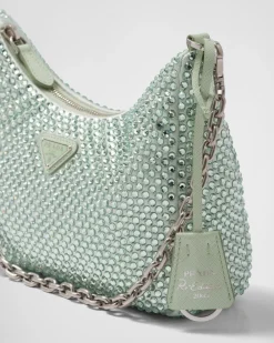 Prada PRADA RE-EDITION^Bolso Re-edition 2005 Con Cristales