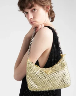Mujer Prada PRADA RE-EDITION|BOLSOS DE HOMBRO^Bolso Re-edition 2005 Con Cristales
