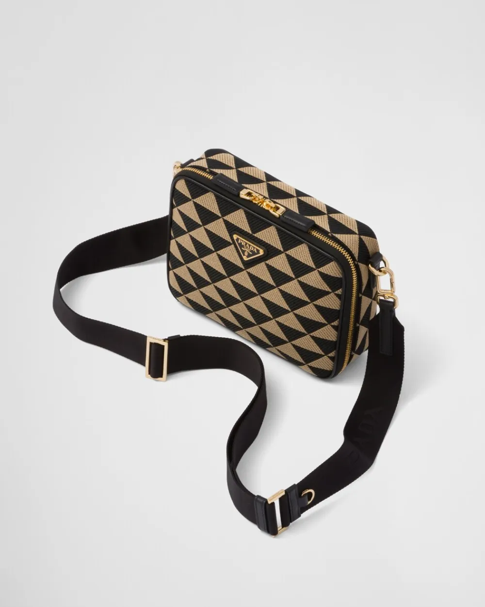 Hombre Prada BOLSOS MENSAJEROS^Bolso Symbole De Tela Bordada