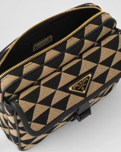Hombre Prada BOLSOS MENSAJEROS^Bolso Symbole De Tela Bordada