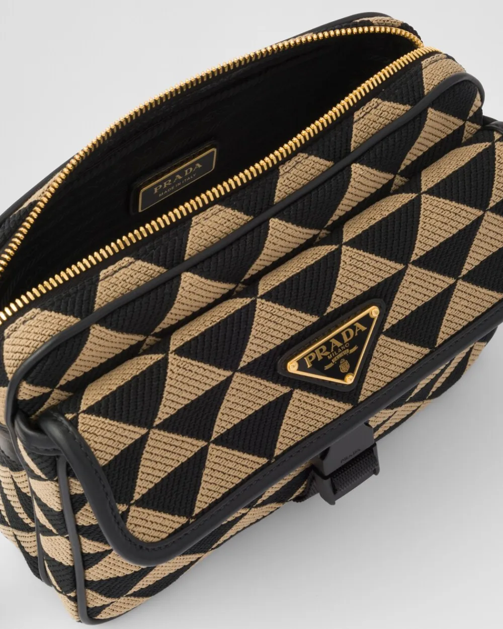 Hombre Prada BOLSOS MENSAJEROS^Bolso Symbole De Tela Bordada