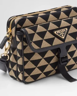 Hombre Prada BOLSOS MENSAJEROS^Bolso Symbole De Tela Bordada
