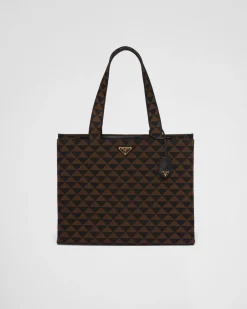 Hombre Prada BOLSOS GRANDES^Bolso Symbole De Tela Bordada
