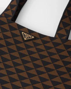 Hombre Prada BOLSOS GRANDES^Bolso Symbole De Tela Bordada