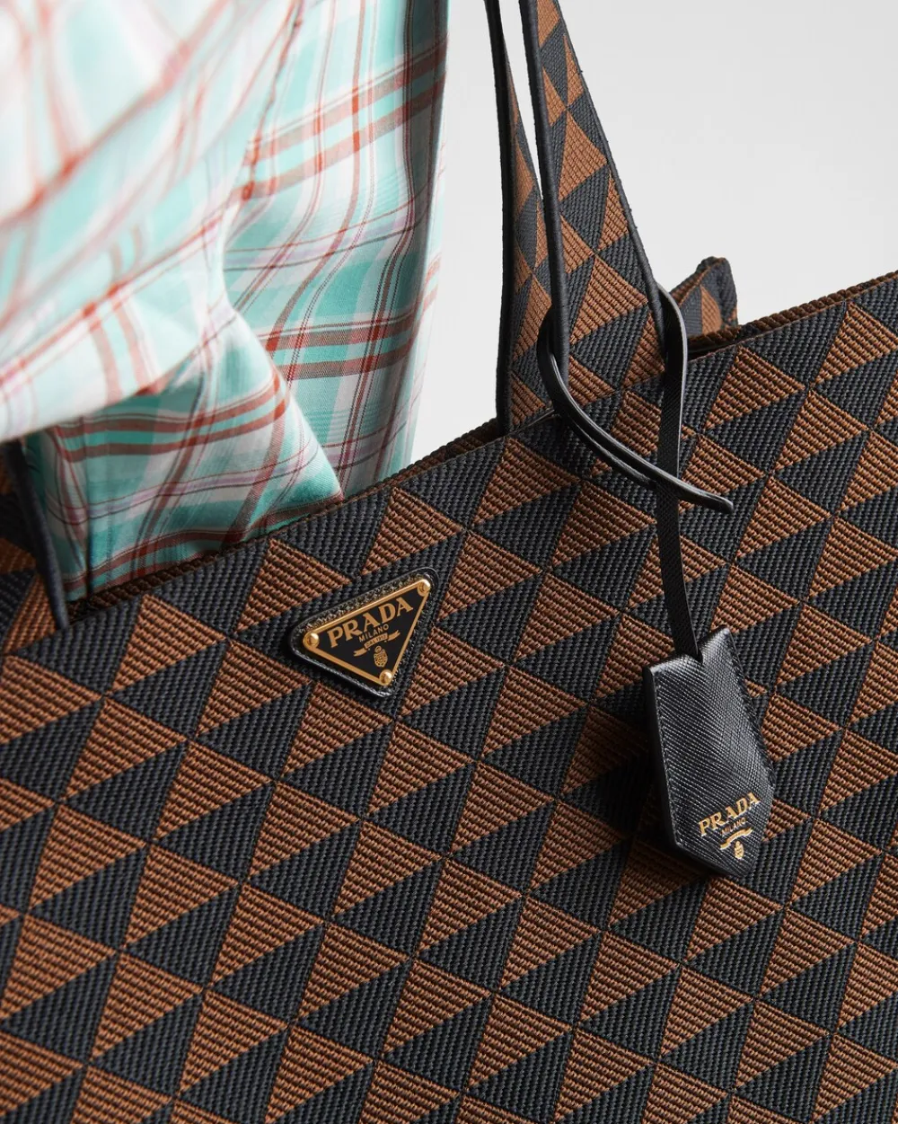 Hombre Prada BOLSOS GRANDES^Bolso Symbole De Tela Bordada