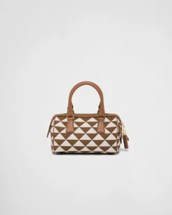 Mujer Prada MINIBOLSOS|MINIBOLSOS^Bolso Symbole De Tela Bordada Con Asa Superior