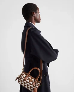 Mujer Prada MINIBOLSOS|MINIBOLSOS^Bolso Symbole De Tela Bordada Con Asa Superior