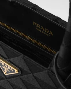Mujer Prada BOLSOS CON ASA SUPERIOR|BOLSOS CON ASA SUPERIOR^Bolso Symbole Grande De Tela Bordada