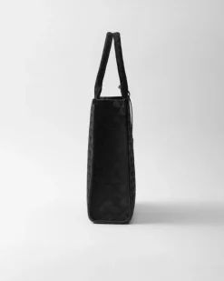 Mujer Prada BOLSOS CON ASA SUPERIOR|BOLSOS CON ASA SUPERIOR^Bolso Symbole Grande De Tela Bordada