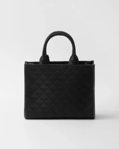 Mujer Prada BOLSOS CON ASA SUPERIOR|BOLSOS CON ASA SUPERIOR^Bolso Symbole Mediano De Tela Bordada