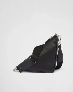 Hombre Prada BOLSOS MENSAJEROS^Bolso Triangle De Piel