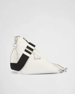 Hombre Prada BOLSOS MENSAJEROS^Bolso Triangle De Piel