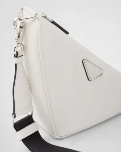 Hombre Prada BOLSOS MENSAJEROS^Bolso Triangle De Piel