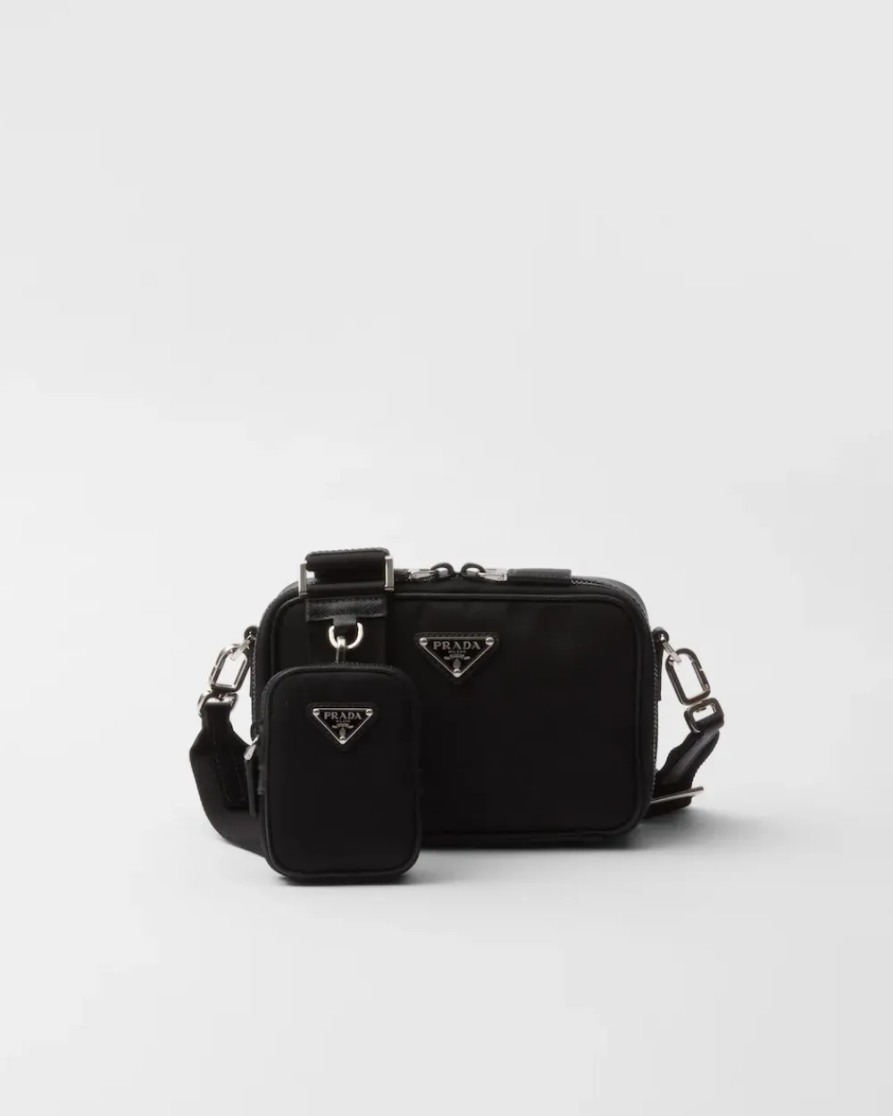 Hombre Prada BOLSOS MENSAJEROS^Bolso Re-nylon Y Piel Saffiano Brique