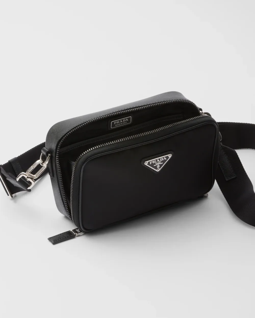 Hombre Prada BOLSOS MENSAJEROS^Bolso Re-nylon Y Piel Saffiano Brique